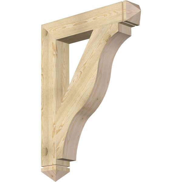 Ekena Millwork Funston Arts & Crafts Rough Sawn Bracket, Douglas Fir, 6"W x 36"D x 48"H BKT06X36X48FST03RDF - main